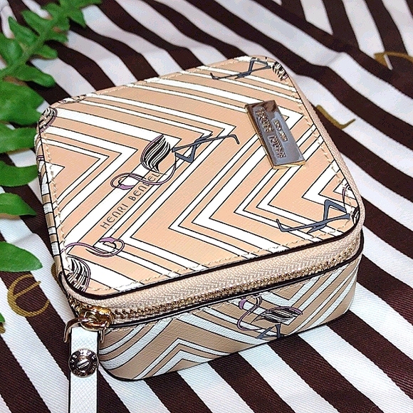 Rare Henri Bendel Flamingo travel jewelry case - Picture 4 of 10